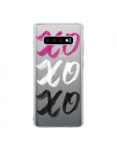 Coque Samsung S10 XoXo Rose Blanc Noir Transparente -...