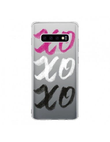 Coque Samsung S10 XoXo Rose Blanc Noir Transparente - Yohan B.