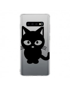 Coque Samsung S10 Chat Noir Cat Transparente - Yohan B.