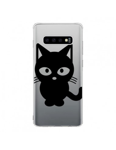 Coque Samsung S10 Chat Noir Cat Transparente - Yohan B.