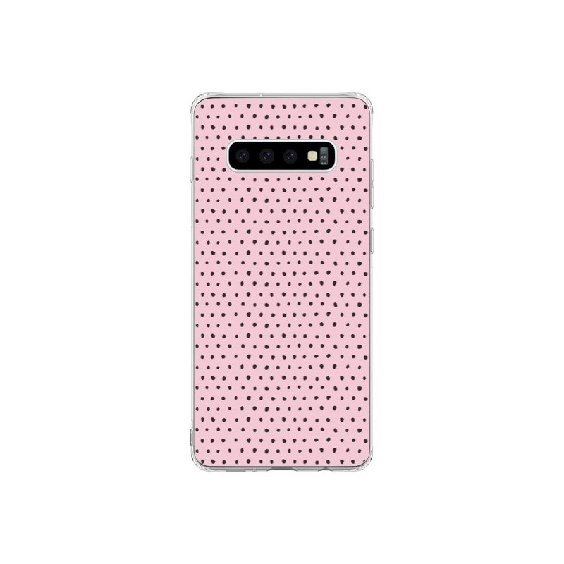 Coque Samsung S10 Artsy Dots Pink - Ninola Design