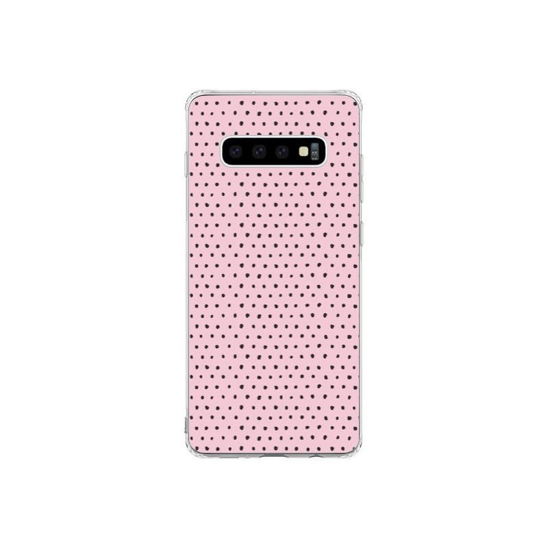 Coque Samsung S10 Artsy Dots Pink - Ninola Design