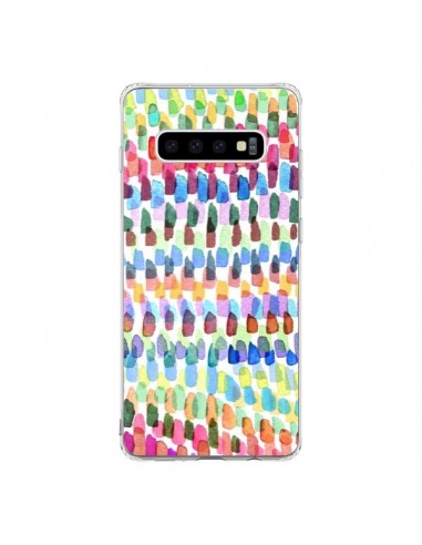 Coque Samsung S10 Artsy Strokes Stripes Colorful - Ninola Design