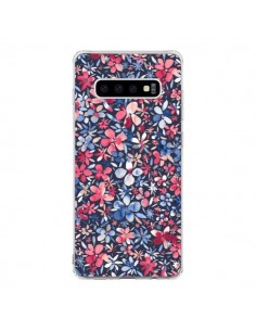 Coque Samsung S10 Colorful Little Flowers Navy - Ninola...