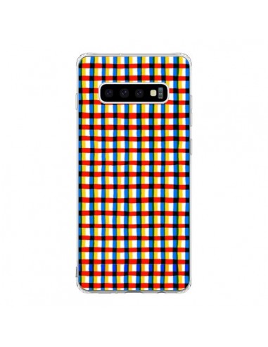 Coque Samsung S10 Crossed Eyes Lines Red - Ninola Design