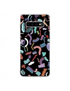 Coque Samsung S10 Curly and Zigzag Stripes Black - Ninola...