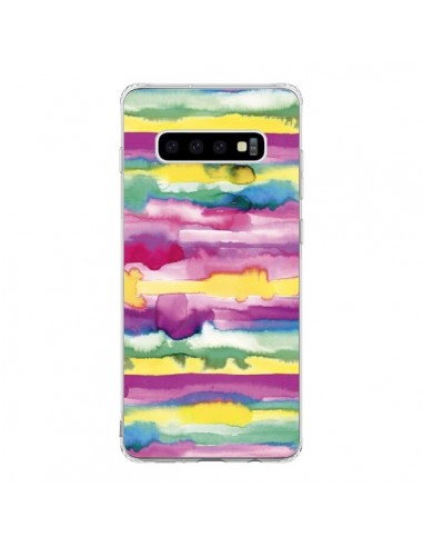 Coque Samsung S10 Gingham Vichy Pink - Ninola Design