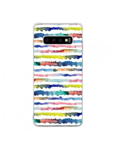 Coque Samsung S10 Gingham Vichy Yellow - Ninola Design