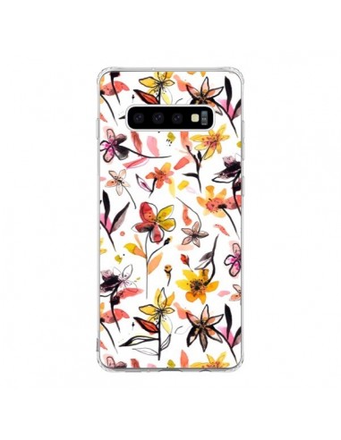 Coque Samsung S10 Ink Bleeding Dots Pink - Ninola Design