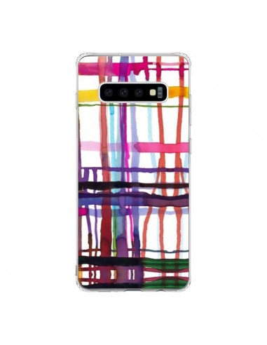 Coque Samsung S10 Little Textured Dots Pink - Ninola Design