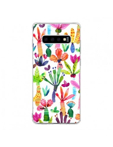 Coque Samsung S10 Overlapped Watercolor Dots - Ninola Design