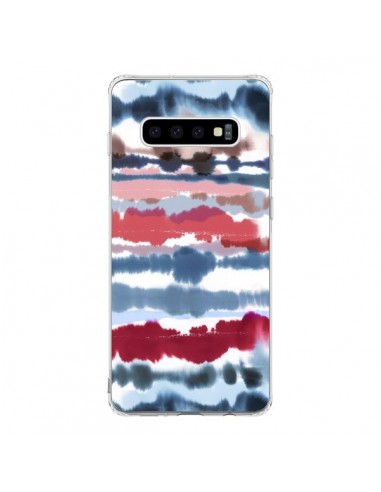 Coque Samsung S10 Smoky Marble Watercolor Dark - Ninola Design