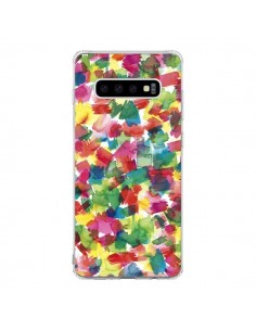 Coque Samsung S10 Speckled Watercolor Blue - Ninola Design