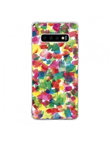 Coque Samsung S10 Speckled Watercolor Blue - Ninola Design