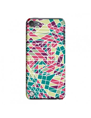 Coque Azteque Triangles Vert Violet pour iPod Touch 5 - Eleaxart