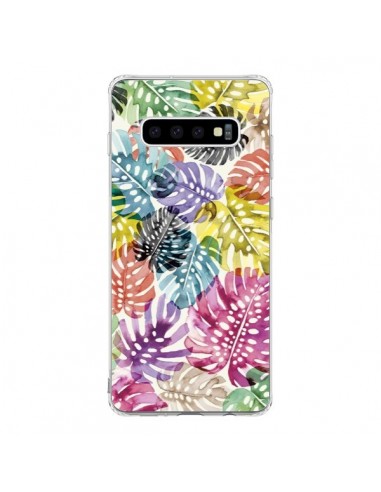 Coque Samsung S10 Tigers and Leopards Yellow - Ninola Design