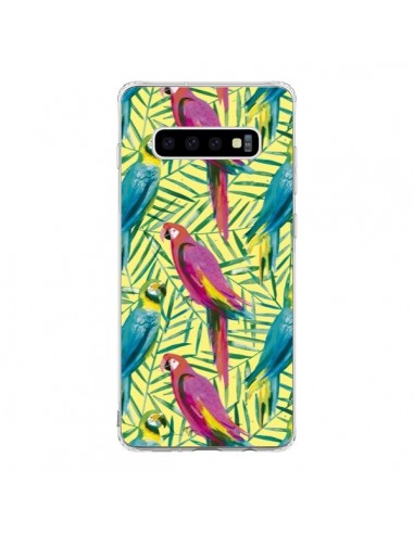 Coque Samsung S10 Tropical Monstera Leaves Multicolored - Ninola Design