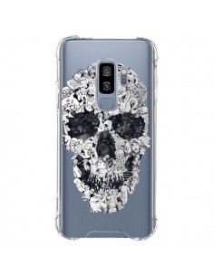 Coque Samsung S9 Plus Doodle Skull Dessin Tête de Mort...