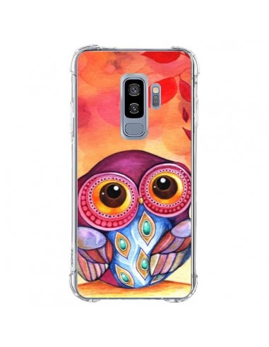 Coque Samsung S9 Plus Chouette Feuilles Automne - Annya Kai