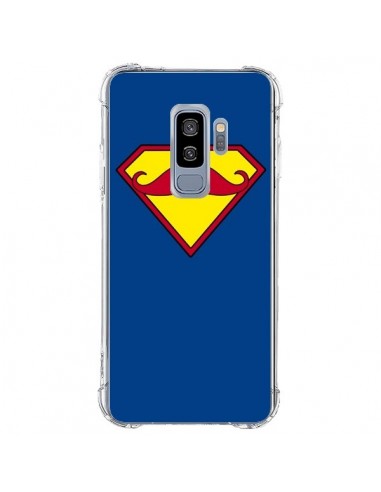 Coque Samsung S9 Plus Super Moustache Movember Superman - Bertrand Carriere