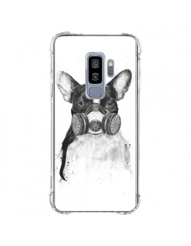 Coque Samsung S9 Plus Tagueur Bulldog Dog Chien Big City Life - Balazs Solti