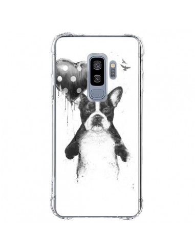 Coque Samsung S9 Plus Lover Bulldog Chien Dog My Heart Goes Boom - Balazs Solti