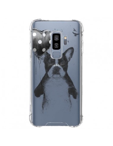 Coque Samsung S9 Plus Love Bulldog Dog Chien Transparente - Balazs Solti