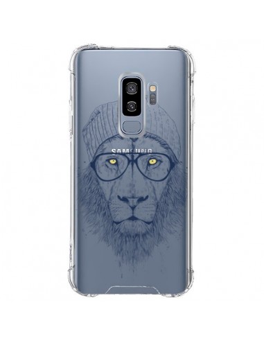 Coque Samsung S9 Plus Cool Lion Swag Lunettes Transparente - Balazs Solti