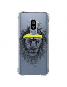 Coque Samsung S9 Plus Hipster Lion Transparente - Balazs...