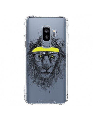 Coque Samsung S9 Plus Hipster Lion Transparente - Balazs Solti