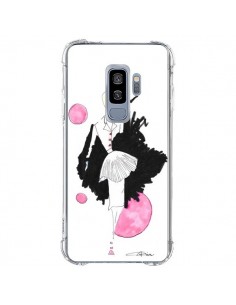 Coque Samsung S9 Plus Demoiselle Femme Fashion Mode Rose...