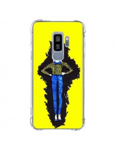Coque Samsung S9 Plus Julie Femme Fashion Mode Jaune -...