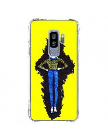 Coque Samsung S9 Plus Julie Femme Fashion Mode Jaune - Cécile