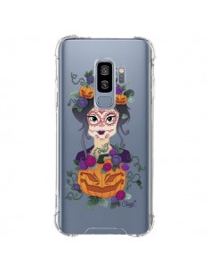 Coque Samsung S9 Plus Femme Closed Eyes Santa Muerte...