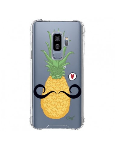 Coque Samsung S9 Plus Ananas Moustache Transparente - Chapo