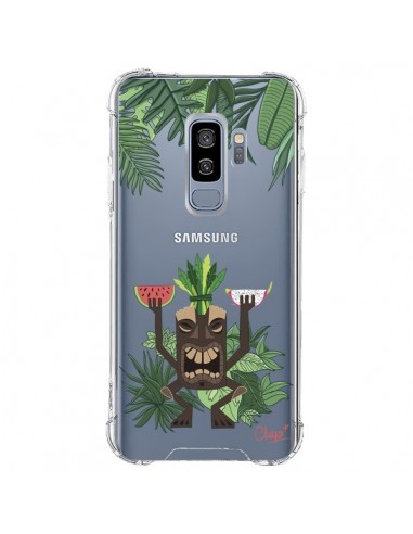 Coque Samsung S9 Plus Tiki Thailande Jungle Bois Transparente - Chapo