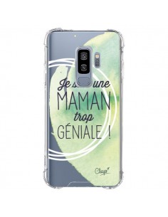 Coque Samsung S9 Plus Je suis une Maman trop Géniale Vert...