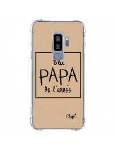 Coque Samsung S9 Plus Elu Papa de l'Année Beige - Chapo