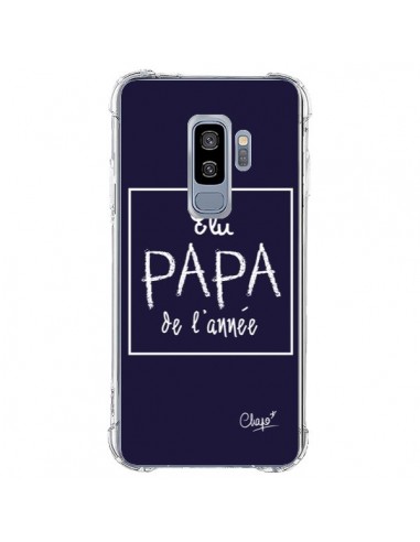 Coque Samsung S9 Plus Elu Papa de l'Année Bleu Marine - Chapo