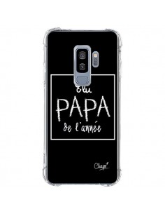 Coque Samsung S9 Plus Elu Papa de l'Année Noir - Chapo
