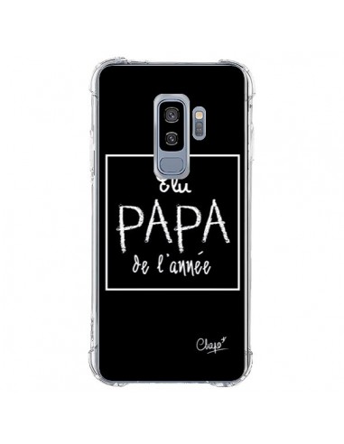 Coque Samsung S9 Plus Elu Papa de l'Année Noir - Chapo