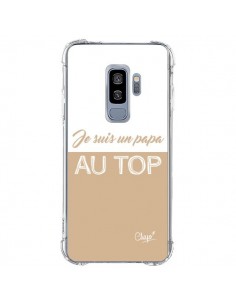 Coque Samsung S9 Plus Je suis un Papa au Top Beige - Chapo