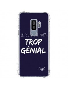 Coque Samsung S9 Plus Je suis un Papa trop Génial Bleu...