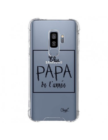 Coque Samsung S9 Plus Elu Papa de l'Année Transparente - Chapo