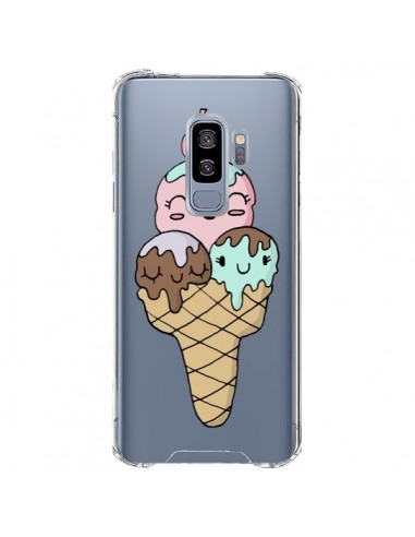 Coque Samsung S9 Plus Ice Cream Glace Summer Ete Cerise Transparente - Claudia Ramos