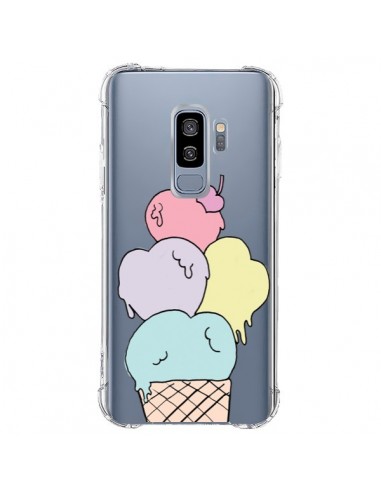 Coque Samsung S9 Plus Ice Cream Glace Summer Ete Coeur Transparente - Claudia Ramos