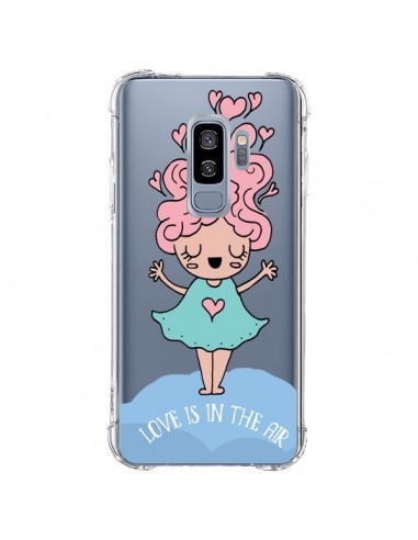 Coque Samsung S9 Plus Love Is In The Air Fillette Transparente - Claudia Ramos