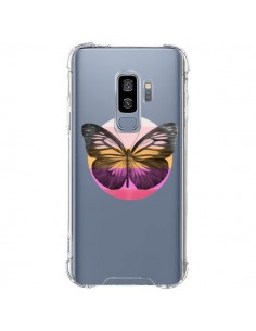 Coque Samsung S9 Plus Papillon Butterfly Transparente -...