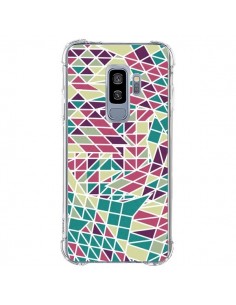 Coque Samsung S9 Plus Azteque Triangles Vert Violet -...
