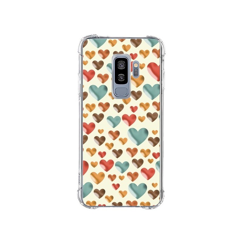 Coque Samsung S9 Plus Coeurs Color_s - Eleaxart